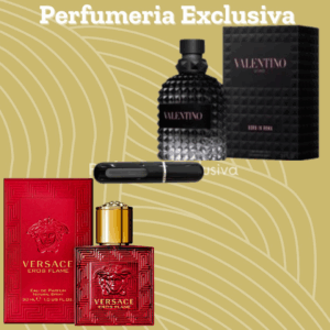 valentino n + eros flame + perfumero